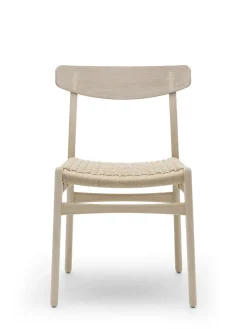 Carl Hansen & Søn CH23 Spisestol, eg hvidolie af Hans J. Wegner><noscript><img width=