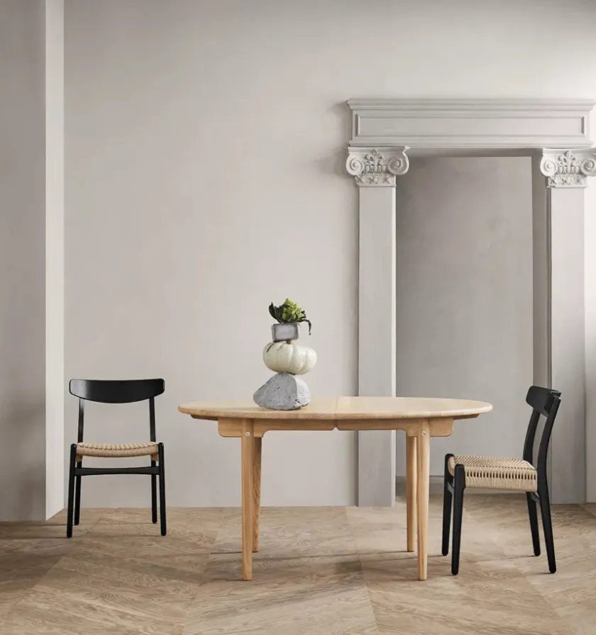 Carl Hansen & Søn CH23 Spisestol, sort eg af Hans J. Wegner> Spisebordsstole