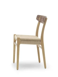 Carl Hansen & Søn CH23 Spisestol, sort eg med sort flet af Hans J. Wegner><noscript><img width=