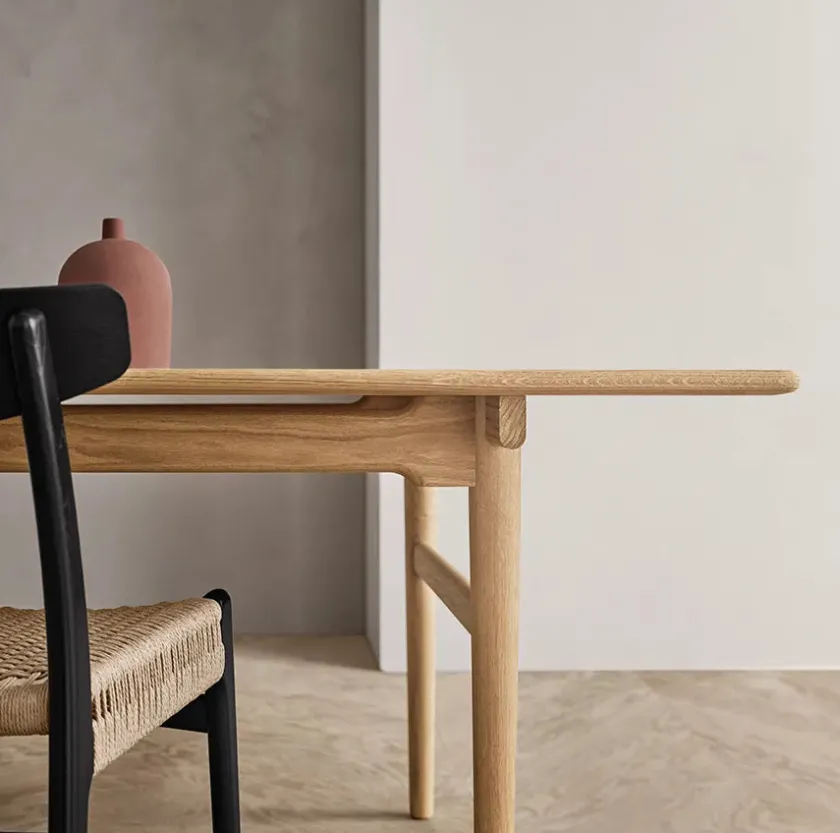 Carl Hansen & Søn CH23 Spisestol, sort eg med sort flet af Hans J. Wegner> Spisebordsstole