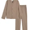 Aiayu Classic Pyjamas Check – Mix Fossil fra> Gaver Til Hende|Tøj