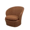 Cane-line Coast Loungestol med. Swivel, umber brown fra> Udendørs Loungemøbler|Havestole