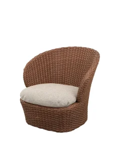 Cane-line Coast Loungestol med. Swivel, umber brown fra><noscript><img width=