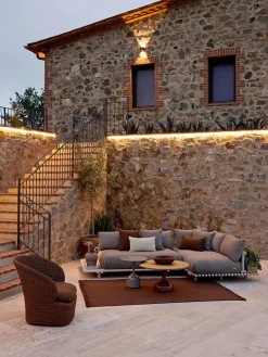 Cane-line Coast Loungestol med. Swivel, umber brown fra><noscript><img width=