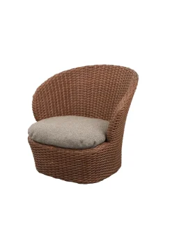 Cane-line Coast Loungestol med. Swivel, umber brown fra><noscript><img width=