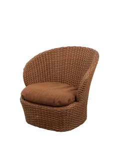 Cane-line Coast Loungestol med. Swivel, umber brown fra><noscript><img width=