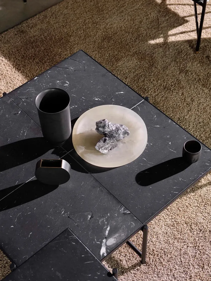 Handvärk Coffee Table 90, sort marmor fra HANDVÄRK> Sofaborde