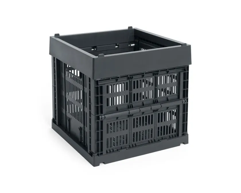 HAY Colour Crate Cube, Dark green fra>Børn Gaver Til Ham|Opbevaring På Børneværelset