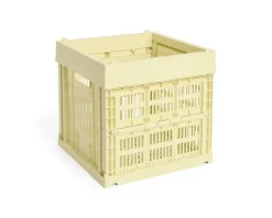 HAY Colour Crate Cube, Light yellow fra>Børn Opbevaring På Børneværelset|Opbevaring