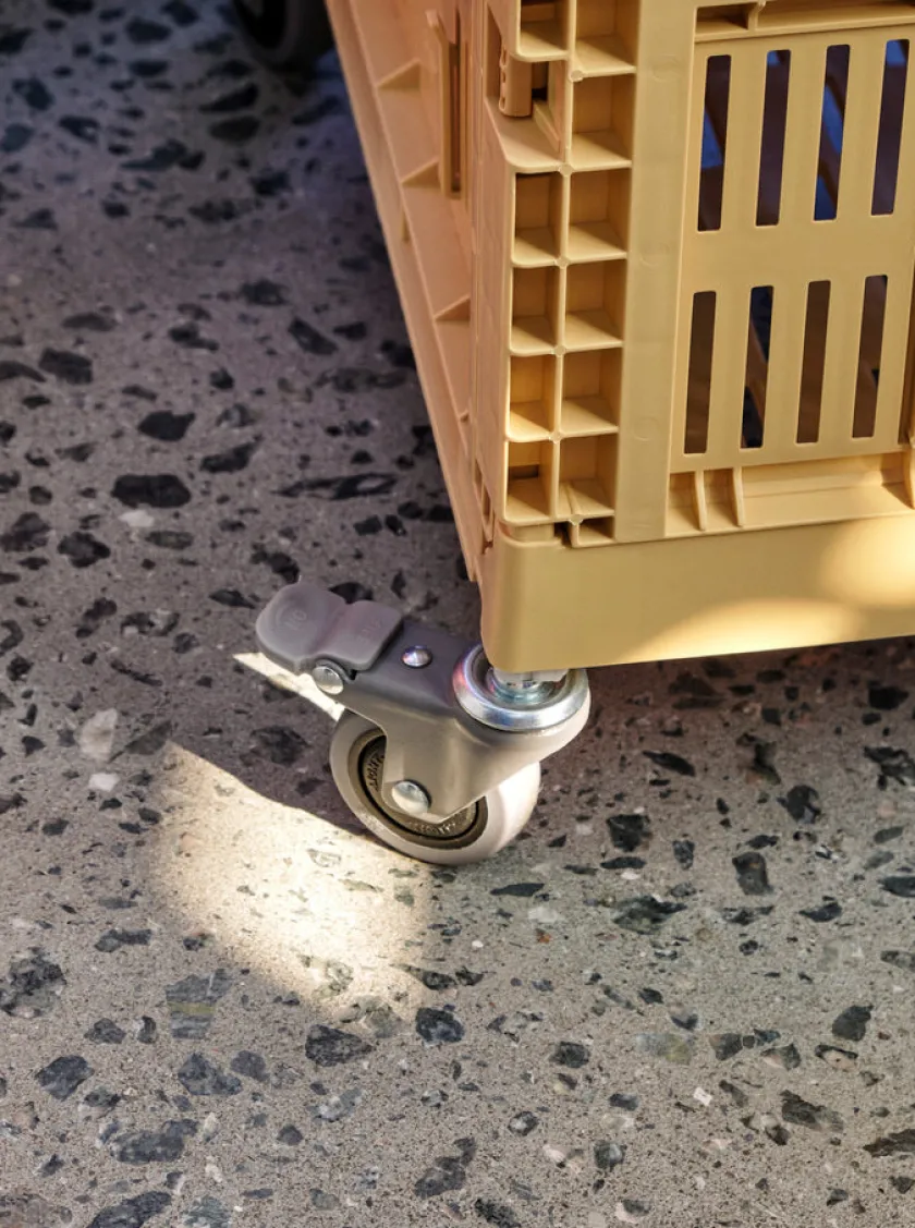 HAY Colour Crate hjul, large 4 stk. fra>Børn Opbevaring På Børneværelset