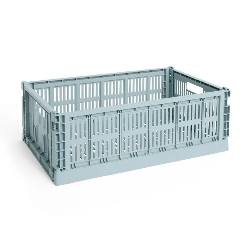 HAY Colour Crate Large, Charcoal fra>Børn Gaver Til Ham|Opbevaring På Børneværelset