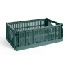 HAY Colour Crate Large, Dark green fra>Børn Opbevaring På Børneværelset|Opbevaring