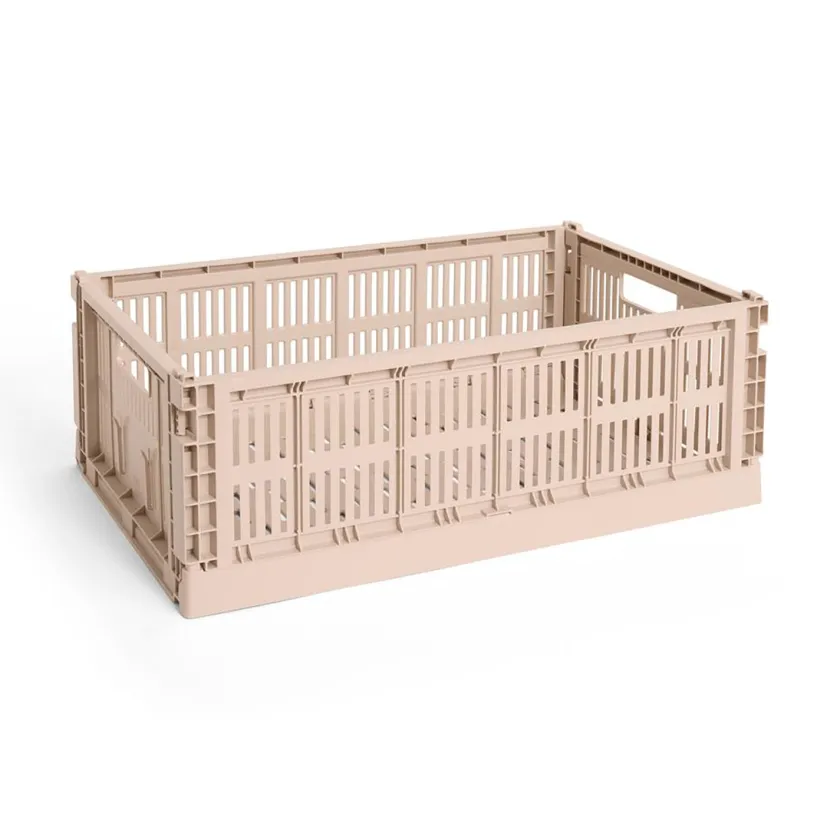 HAY Colour Crate Large, Dusty blue fra>Børn Opbevaring På Børneværelset|Opbevaring