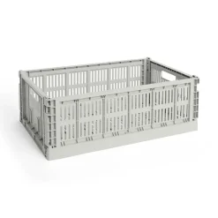 HAY Colour Crate Large, Grey fra>Børn Opbevaring På Børneværelset|Opbevaring