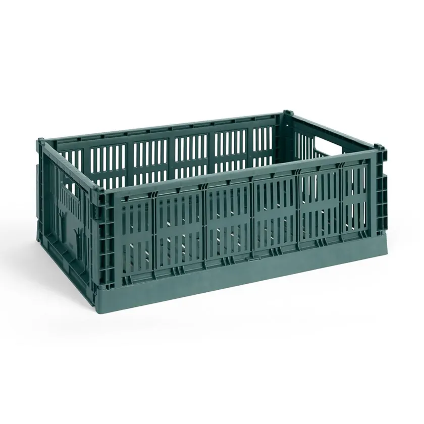 HAY Colour Crate Large, Soft blue fra>Børn Opbevaring På Børneværelset|Opbevaring