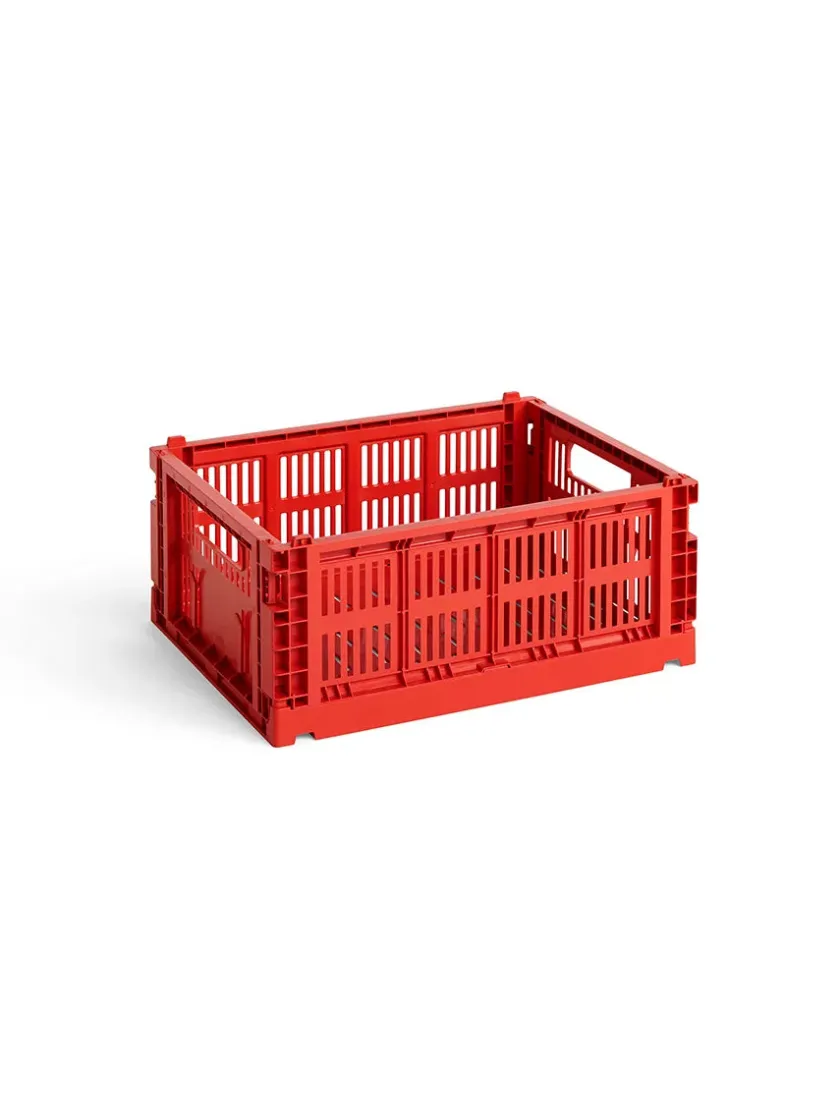 HAY Colour Crate Medium, Blush fra>Børn Opbevaring På Børneværelset|Opbevaring