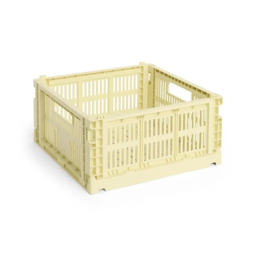HAY Colour Crate Medium Square, Dark green fra>Børn Gaver Til Ham|Opbevaring På Børneværelset