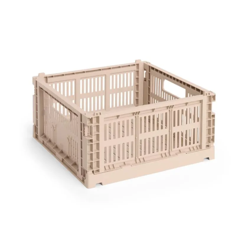 HAY Colour Crate Medium Square, Dark green fra>Børn Gaver Til Ham|Opbevaring På Børneværelset