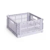 HAY Colour Crate Medium Square, Lavender fra>Børn Opbevaring På Børneværelset|Opbevaring