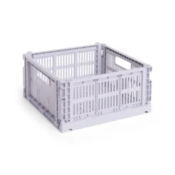 HAY Colour Crate Medium Square, Lavender fra>Børn Opbevaring På Børneværelset|Opbevaring