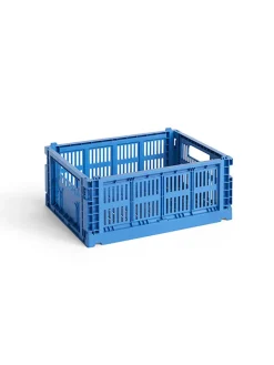 HAY Colour Crate Medium, Warm grey fra>Børn Gaver Til Ham|Opbevaring På Børneværelset
