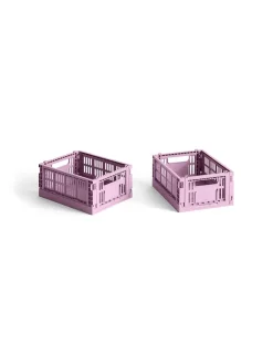 HAY Colour Crate Mini 2 Stk., dusty rose fra>Børn Gaver|Gaver Til Børn