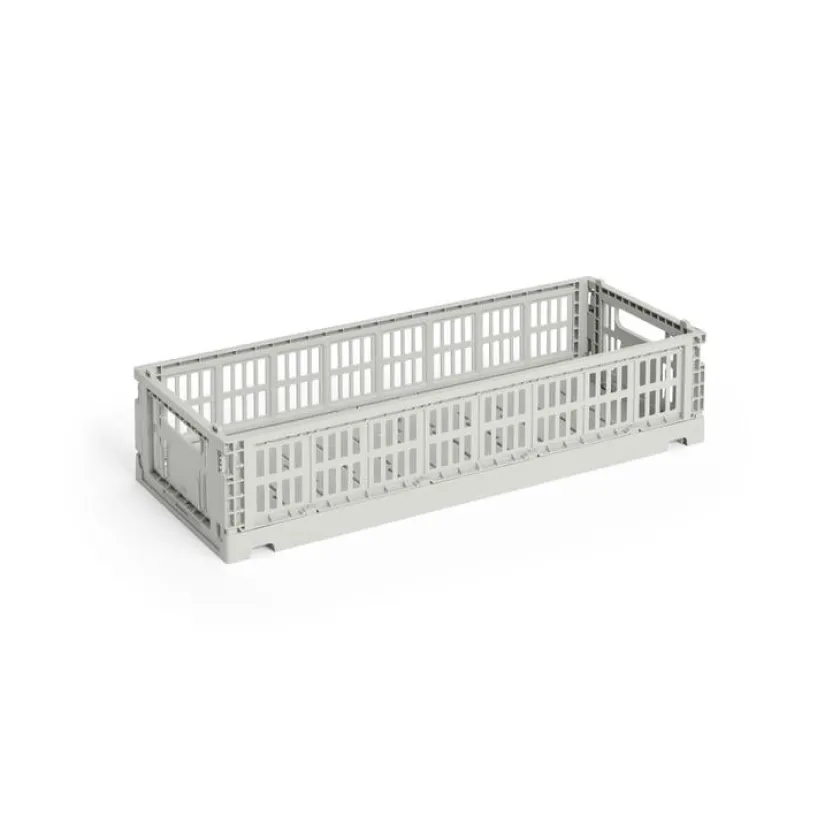 HAY Colour Crate Mini Oblong, Grey fra>Børn Gaver|Gaver Til Børn