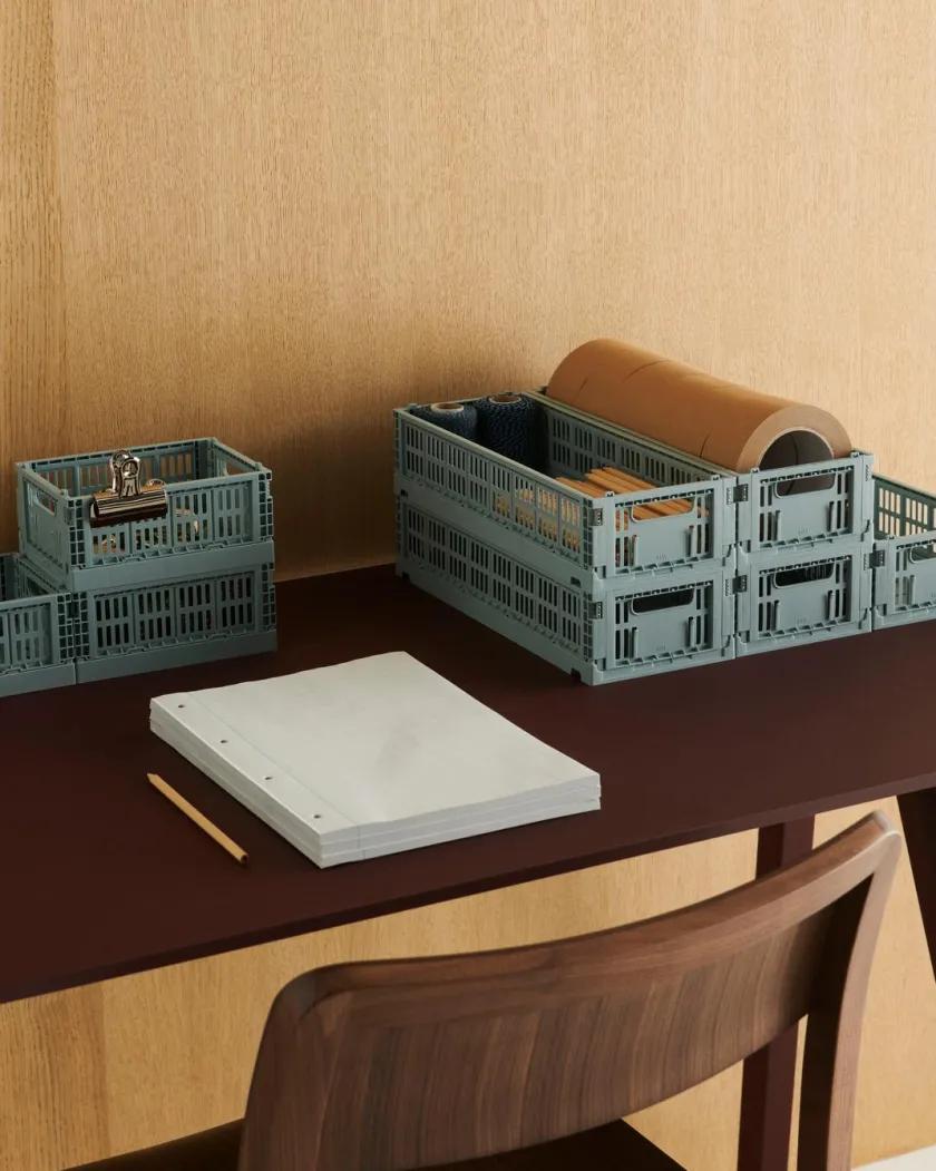 HAY Colour Crate Mini Oblong, Dark green fra>Børn Gaver|Gaver Til Børn