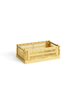 HAY Colour crate S, golden yellow fra>Børn Gaver|Gaver Til Børn