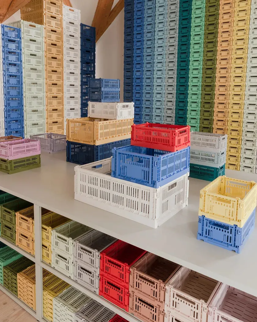 HAY Colour crate S, golden yellow fra>Børn Gaver|Gaver Til Børn