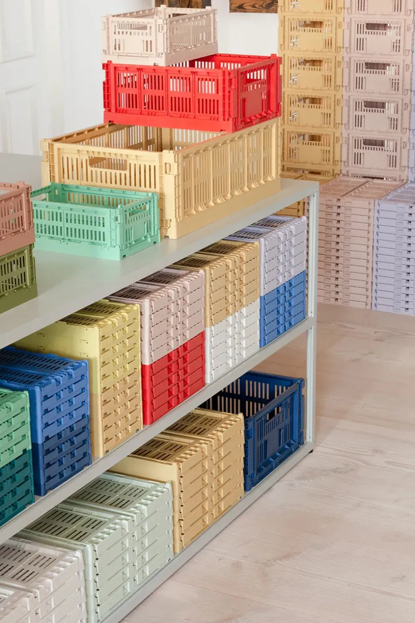 HAY Colour crate S, golden yellow fra>Børn Gaver|Gaver Til Børn