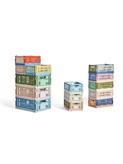 HAY Colour crate S, mix sky blue fra>Børn Gaver|Gaver Til Børn