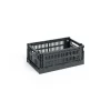 HAY Colour Crate Small, Charcoal fra>Børn Opbevaring På Børneværelset|Opbevaring