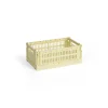 HAY Colour Crate Small, Light yellow fra>Børn Opbevaring På Børneværelset|Opbevaring