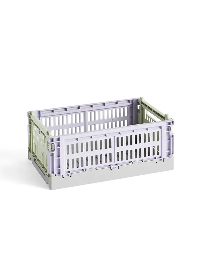HAY Colour Crate Small, Soft blue fra>Børn Opbevaring På Børneværelset|Opbevaring