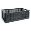 HAY Colour Crate X-Large, Charcoal fra>Børn Gaver Til Ham|Opbevaring På Børneværelset