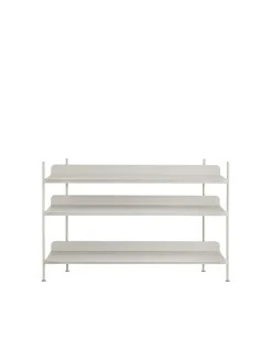 Muuto Compile Shelving System, configuration 2 fra> Reolsystemer