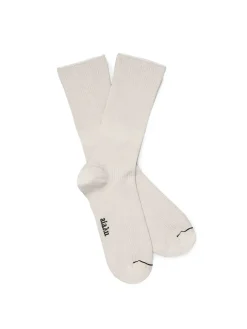 Aiayu Cotton Rib Socks, milk fra> Tøj