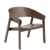 Muuto Cover Lounge Chair, dark stained brown fra> Loungestole|Lænestole