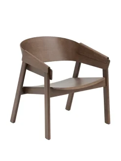Muuto Cover Lounge Chair, dark stained brown fra> Loungestole|Lænestole