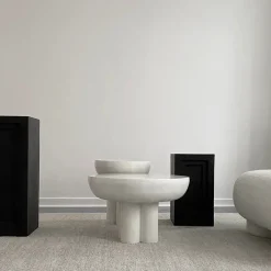 101 Copenhagen Crown Table, low bone white fra> Sofaborde