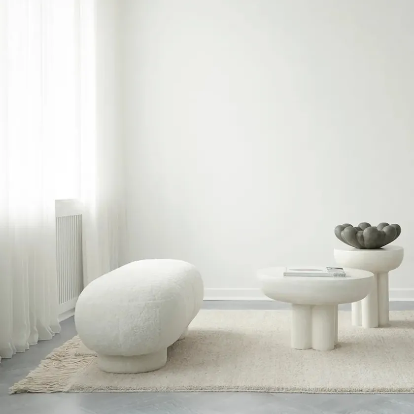 101 Copenhagen Crown Table, low bone white fra> Sofaborde