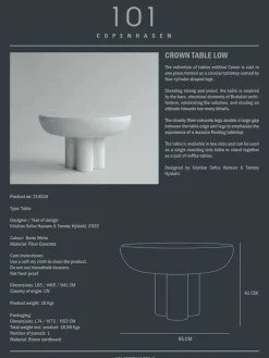 101 Copenhagen Crown Table, low bone white fra><noscript><img width=