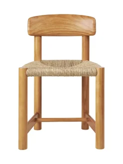 GUBI Daumiller Side Chair, golden pine fra> Spisebordsstole