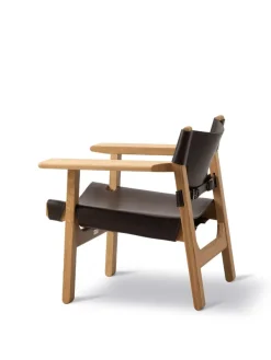 Fredericia Furniture Den Spanske Stol i cognac læder, valnød olie af Børge Mogensen><noscript><img width=