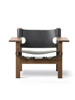 Fredericia Furniture Den Spanske Stol i cognac læder, valnød olie af Børge Mogensen><noscript><img width=