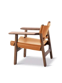 Fredericia Furniture Den Spanske Stol i cognac læder, eg sæbe af Børge Mogensen><noscript><img width=