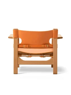 Fredericia Furniture Den Spanske Stol i cognac læder, eg sæbe af Børge Mogensen><noscript><img width=
