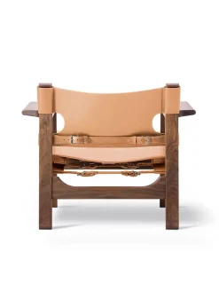 Fredericia Furniture Den Spanske Stol i cognac læder, eg sæbe af Børge Mogensen><noscript><img width=