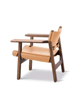 Fredericia Furniture Den Spanske Stol i cognac læder, eg sæbe af Børge Mogensen><noscript><img width=